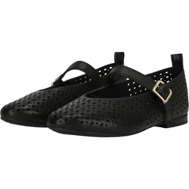 CLARKS Damen Fawna Jane Ballerines, Black Leather, 40 EU