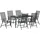 vidaXL Garten Essgruppe 7 pcs Anthrazit Stahl