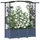 vidaXL Hochbeet mit Rankgitter und Dach 164 x 40 x 142 cm Grau