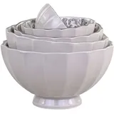 Chic Antique Arés Schüssel 5er-Set, H9/D15,5 cm, mokka