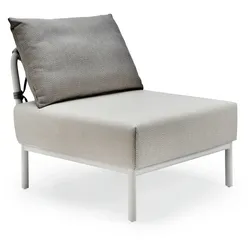 Loungesystem Caro Anbaumodul - 301 - weiß wetterfest 735 - beige