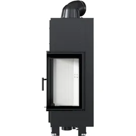Kratki MBN Rechts 10 kW Stahl Schwarz/Abdeckplatte Glas