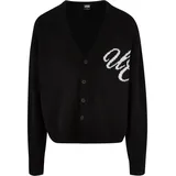 URBAN CLASSICS Initials Strickjacke Black 5XL