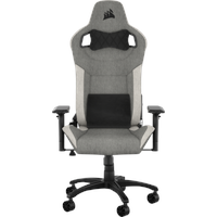 - gaming chair - fabric - grey white Gaming Stuhl - Stoff - Bis zu 120 kg