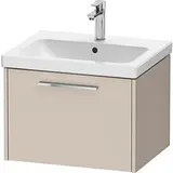 Duravit D-Code Waschtischunterschrank DC4665010910000 Griff Chrom, Taupe matt, Wandhängend, Auszug 1, 584x400x460 mm