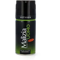 MALIZIA UOMO VETYVER Deo EdT 150 ml das grüne Kult deodorant spray aus Italien
