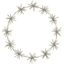 Star Trading Dekokranz Flower Ring Ø 50 cm transparent/weiß