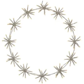 Star Trading Dekokranz Flower Ring Ø 50 cm transparent/weiß