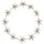 Star Trading Dekokranz Flower Ring Ø 50 cm transparent/weiß