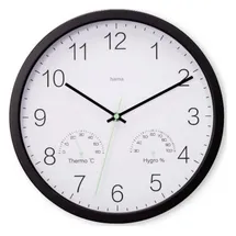 Hama Wanduhr 30 cm 00185885 schwarz