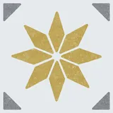 d-c-fix Wandfliese selbstklebend gold B/L: ca. 15,25x15,25 cm – Gold, Weiss