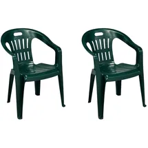 Mojawo PIONA Stapelstuhl 56 x 55 x 78 cm grün 2 St.