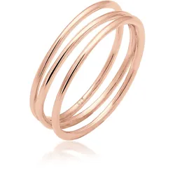 Elli Fingerring »Ring Wickelring Filigran Trend 925 Silber« Elli Rosa 54