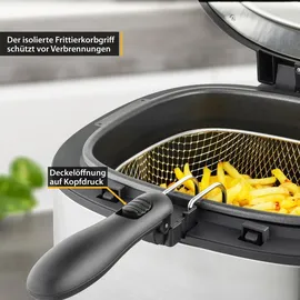 First Austria Fritteuse 3,5-Liter silber