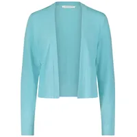 Betty & Co Strick-Cardigan ohne Verschluss Türkis 44