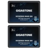 Gigastone Enterprise SSD 2TB (2er-Pack) NAS SSD Festplatte Hohe Dauerhaltbarkeit Zuverlässigkeit für Dauerbetrieb NAS- Systeme 2,5 Zoll SATA III Internes Festkörper-Laufwerk NAS Caching