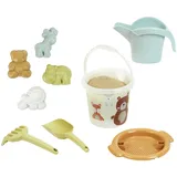 Theo Klein 7622 Sandeimer-Set - Tierwelt I Inkl. Sieb, Gießkanne, Förmchen, Schaufel und Rechen I Recyclingkunststoff I Anti-UV, Spielzeug für Kinder ab 18 Monaten