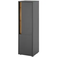 Furn.design Bad-Midischrank, grau Eiche Wotan Nachbildung, 1 Fächer, 34x114x34