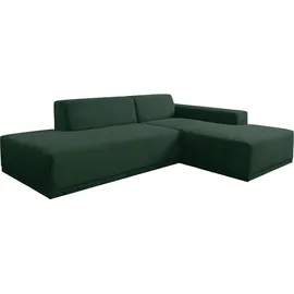werk2 Ecksofa WERK2 "Apollo, hoher Sitzkomfort, aktuelles Design, Breite 264cm, L-Form", moosgrün, B:264cm H:70cm T:188cm, 90% Polyester, 10% Nylon, Sofas, Ecksofa, Puristisches Design mit maximalem Komfort
