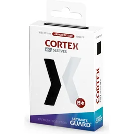 Ultimate Guard Cortex Sleeves Japanische Größe Schwarz (60) (62x89mm)