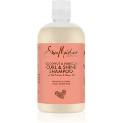 Shea Moisture Coconut & Hibiscus Feuchtigkeit spendendes Shampoo für welliges und lockiges Haar 384 ml