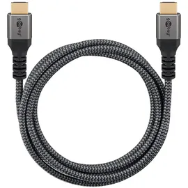 goobay HDMI-Kabel 2.1 3 m Grau/Schwarz/Silber