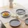 JIWOO Dessertteller Ø21 cm grau 4er Set