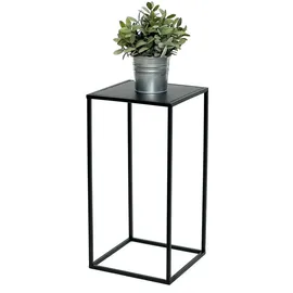 DanDiBo Ambiente DanDiBo Blumenhocker Metall Schwarz Eckig 50 cm Blumenständer Beistelltisch 96312 S Blumensäule Modern Pflanzenständer Pflanzenhocker