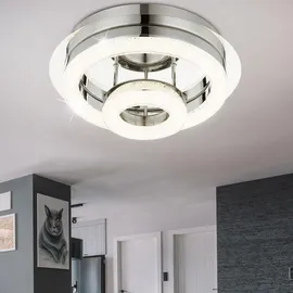 GLOBO Kristalle Modern 1x LED 18,0 W rund Chrom