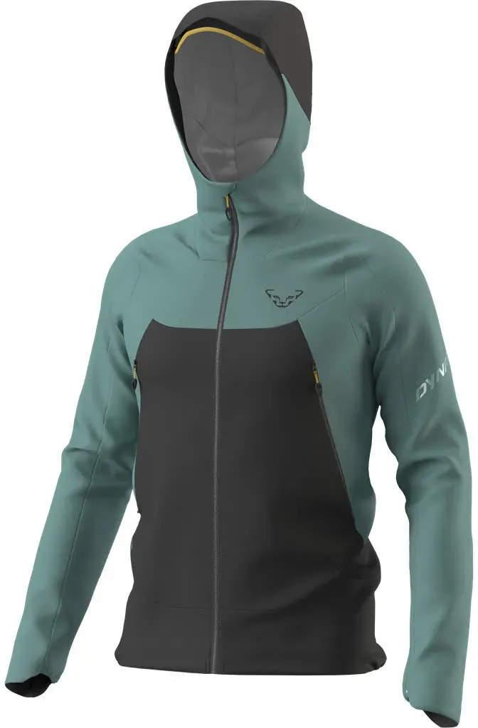 Dynafit Transalper 3-Lagen Regenjacke Kapuzenjacke Herren dunkelgrau blaugrün XXL
