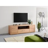 vogl möbelfabrik Lowboard 1237, Massivholzfront, Breite ca. 171 cm, mit Softclose Funktion beige 171 cm x 42 cm x 42 cm