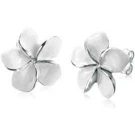 Elli Ohrstecker Frangipani Blüte weiß 304821112 onesize