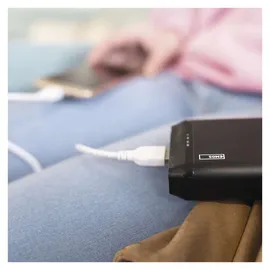 EMOS ALPHA2 Powerbank 20000mAh mit Passthrough, Ausgang 2x USB, 1x USB-C; Eingang 1x micro USB, 1x USB-C, inkl. USB-C Kabel, B0527B - schwarz