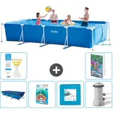 Rechteckiger Frame Pool - 450x220x84 Cm - 7-teilig  S48