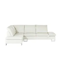 W.SCHILLIG Ledersofa  creme - Leder Saraa ¦ creme ¦ Maße (cm): B: 314 H: 86 T: 198