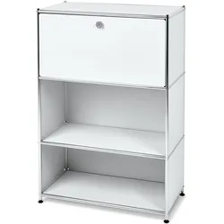 Tchibo - Sekretär Metall »Cn3« - 77,5x40x113,5cm - weiß - Stahl / Aluminium / Kunststoff