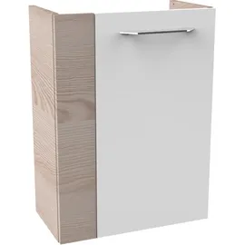 Fackelmann Waschbeckenunterschrank 44 x 60 x 24,3 cm Weiß Hochglanz