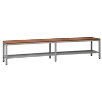 Gürkan Schuhbank 107232 grau, buche Holz 200,0 cm