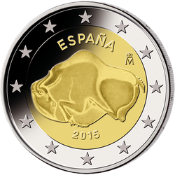 2 Euro Gedenkmünze "Höhle von Altamira" 2015 aus Spanien