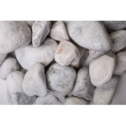 Splitt Carrara Marmor getrommelt 1 kg Beutel 40-60 mm