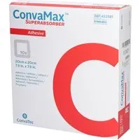 CONVAMAX Superabsorber Adhesive - Pansement hydrocellulaire superabsorbant adhésif 20 x cm Pansement(S) 10 pc(s)