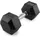 UpForm Gummierte HEX-Gusseisenhantel 12,5 kg