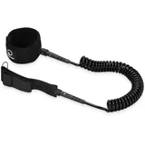 TSUNAMI SUP Leash, Surfboard Leash Board Sup Sicherheitsleine, SUP-Board Zubehör, 360° rotierendes System, Material: Neopren/Nylon/PVC/Stahl, Länge von 1–3 m, Weich, bequem, sicher, Schwarz