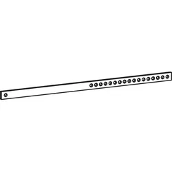 ATRIUM HS Verbindungsstange flach, Gr. 200, FFB 1501-2000, Stahl