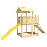 Jungle Gym Spielturm JUNGLE GYM "Drift", gelb, Spieltürme, KinderB:454cm H:277cm T:155cm, Holz, Spielanlage inklusive Rutsche mit Wasseranschluss, B:454cm H:277cm T:155cm