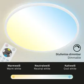 Briloner LED Panel 22W rund 42x3 cm weiß