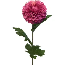Dahlie - Stielblume - Kunstblume - H: 75cm - rot