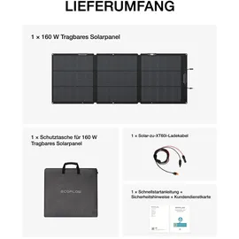 EcoFlow NextGen monokristallin 160 W