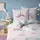 MTOnlinehandel Unicorn Regenbogen Rosa 135 x 200 cm + 80 x 80 cm