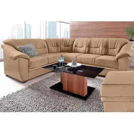 sit&more Ecksofa »Savona L-Form, B: 262 cm« optional Bettfunktion, Federkern, braun
